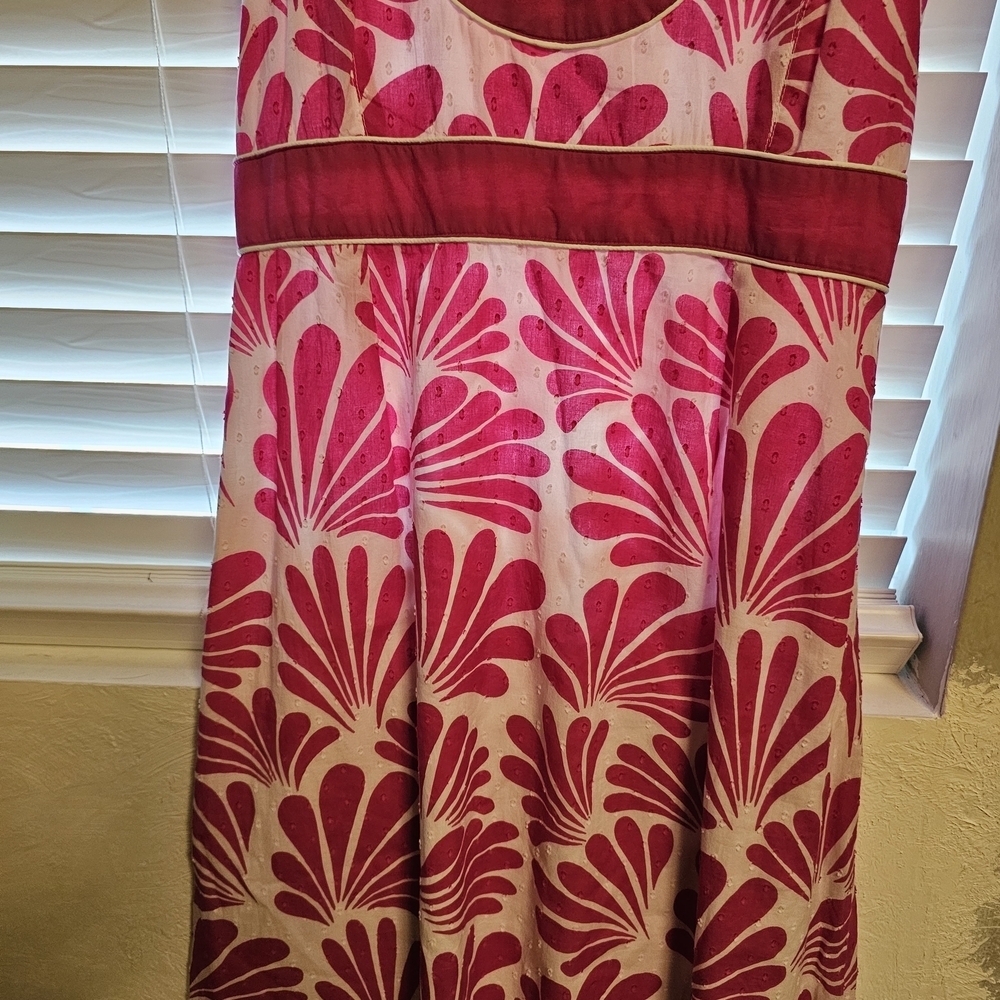 belk Pink and White Floral A-Line Maxi Dress (Item#104) - Picture 9 of 16